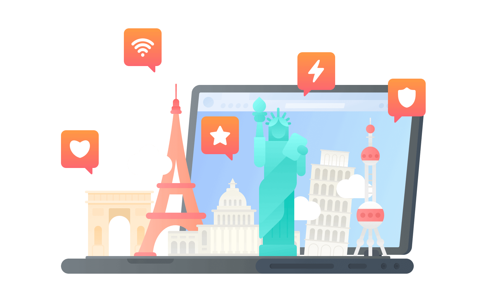 在法属波利尼西亚连接到中国的软件 - 翻回VPN